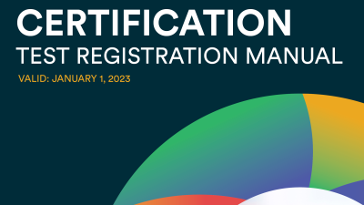 Cover of 2023 Certification Test Manual
