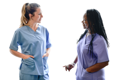 Nurses talking